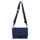 Pierre Cardin Ladies Nylon Quilted Crossbody Bag in Navy
