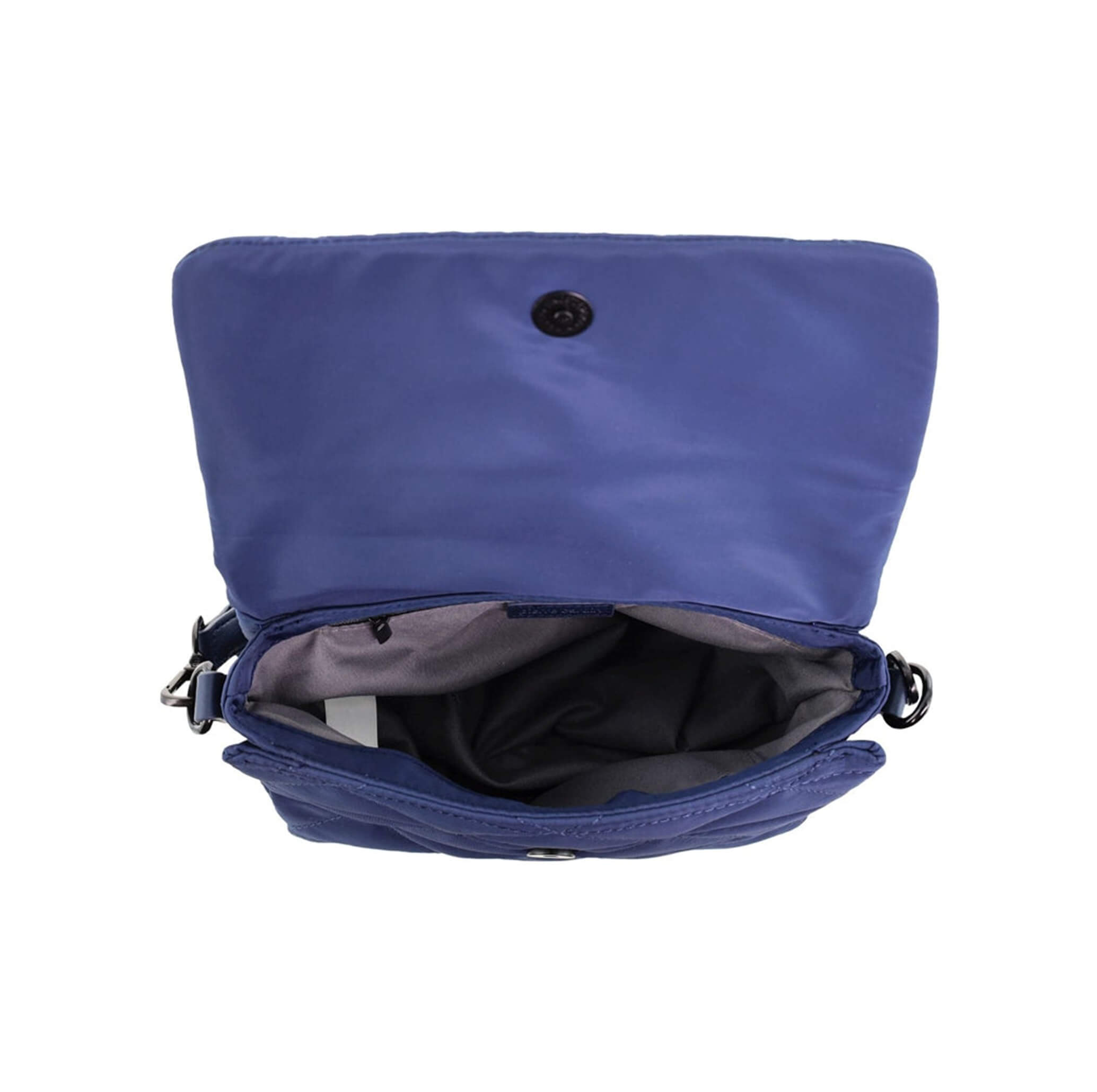 Pierre Cardin Ladies Nylon Quilted Crossbody Bag in Navy