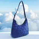 Pierre Cardin Ladies Nylon Quilted Hobo Bag in Navy