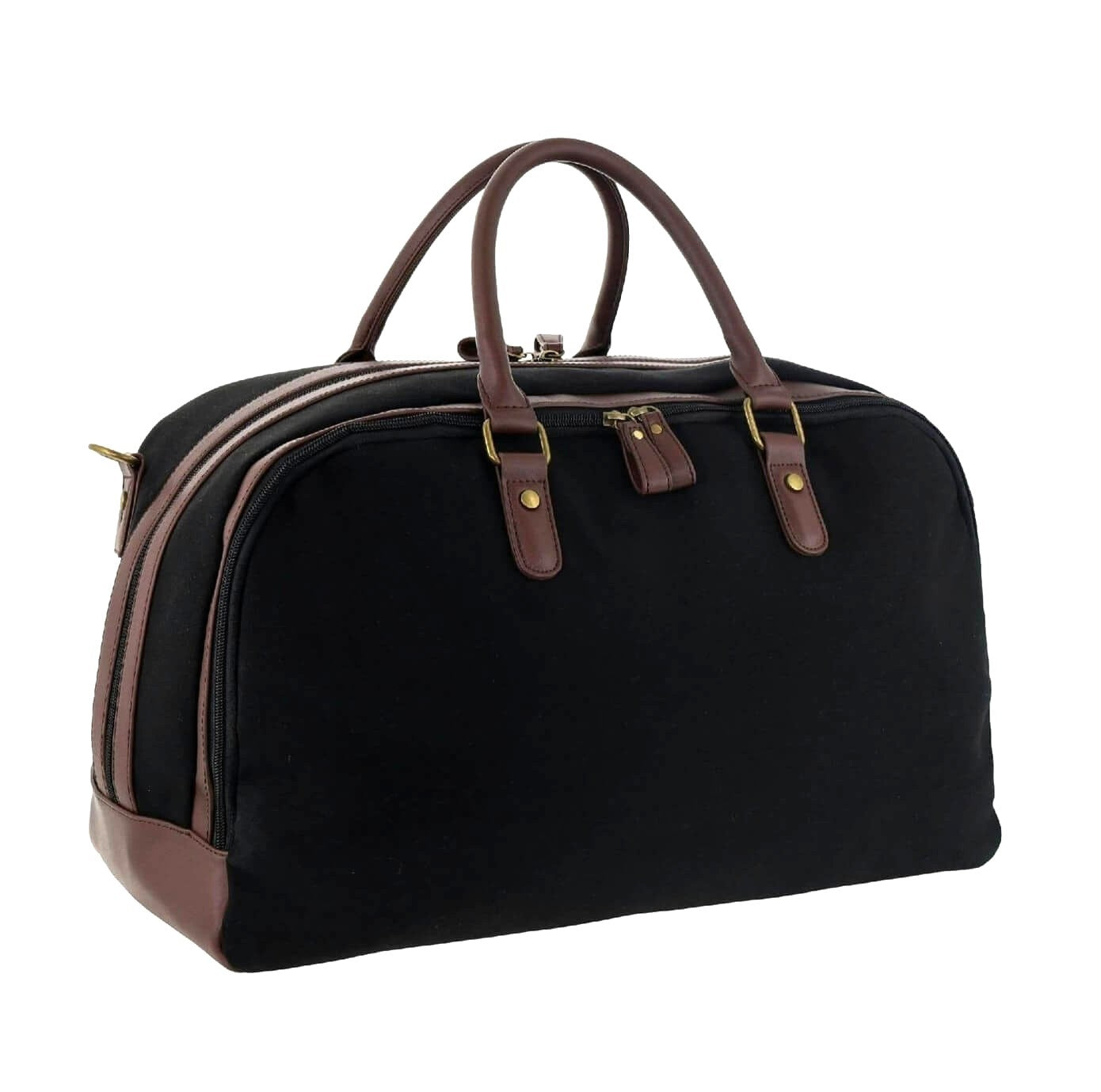 Pierre Cardin Nomad Canvas Overnight Bag in Black
