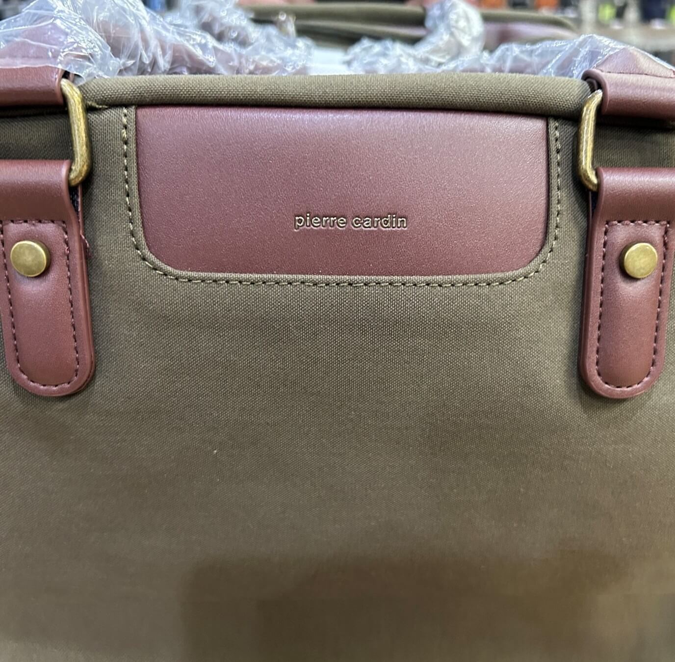 Pierre Cardin Nomad Canvas Overnight Bag in Brown