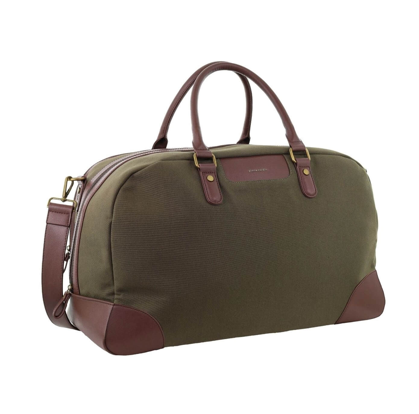 Pierre Cardin Nomad Canvas Overnight Bag in Brown