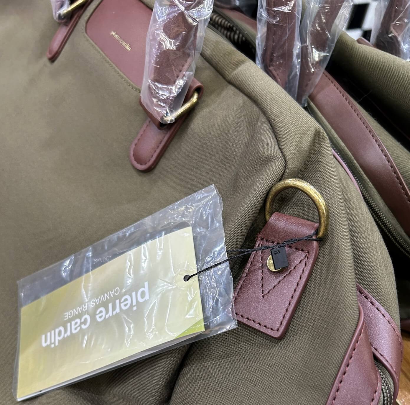 Pierre Cardin Nomad Canvas Overnight Bag in Brown