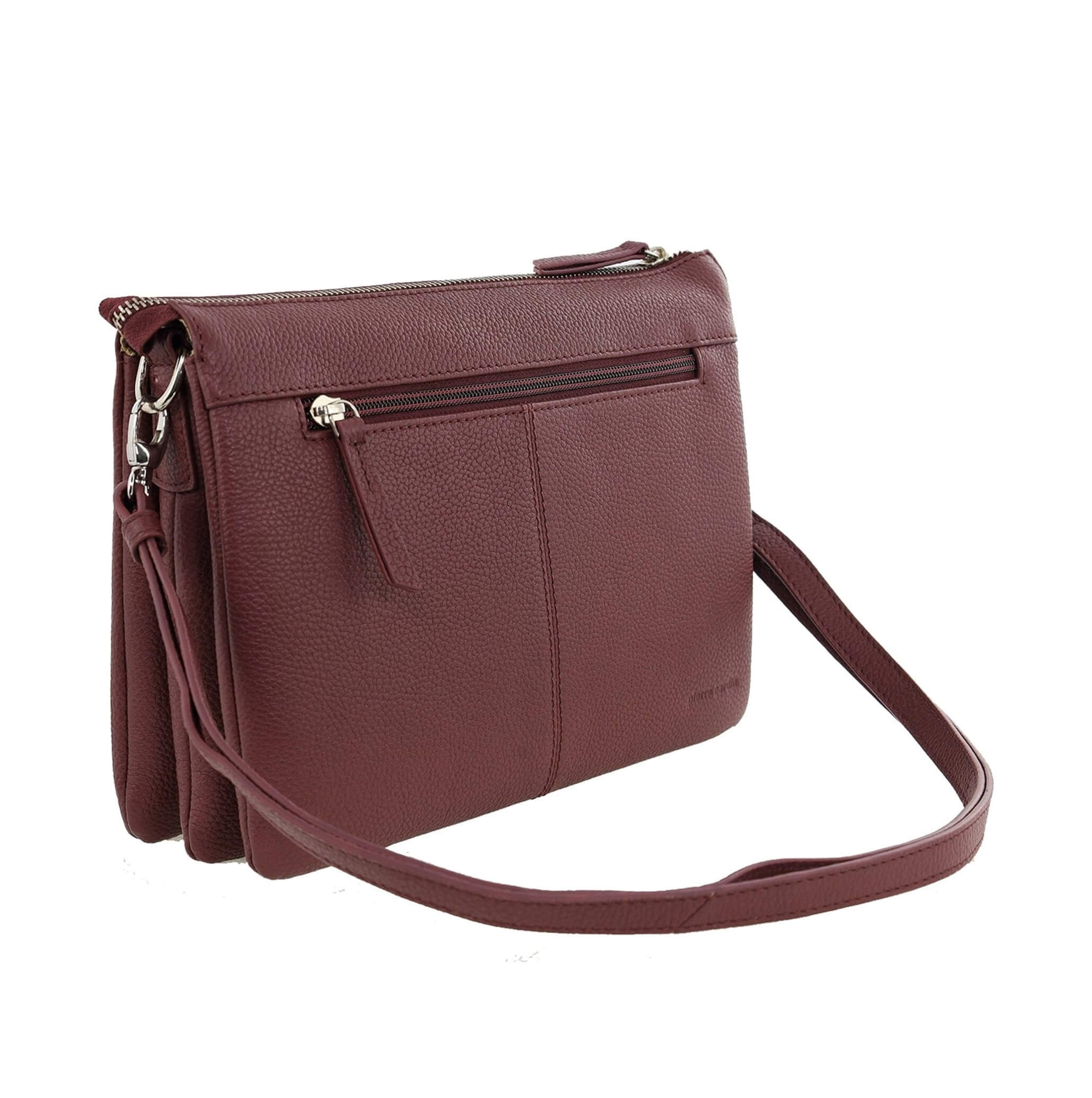 Pierre Cardin Ladies Leather Crossbody Bag in Shiraz