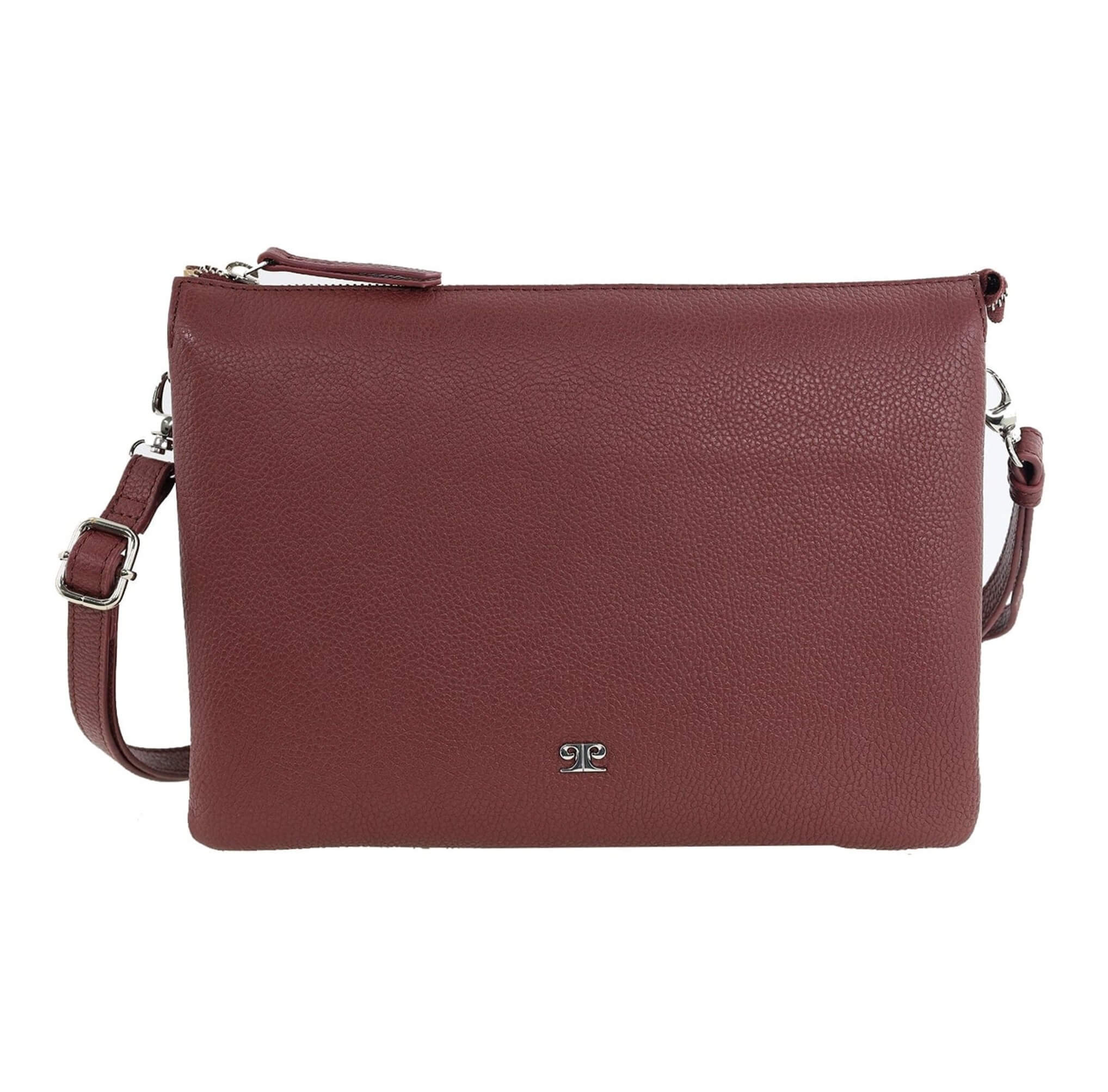 Pierre Cardin Ladies Leather Crossbody Bag in Shiraz