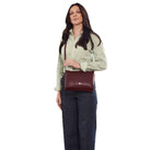 Pierre Cardin Ladies Leather Crossbody Bag in Shiraz