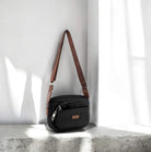 Pierre Cardin RFID Anti-Theft Nylon Crossbody Bag in Black