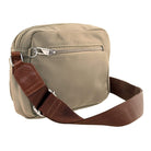 Pierre Cardin RFID Anti-Theft Nylon Crossbody Bag in Camel