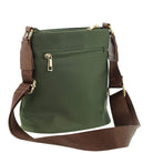 Pierre Cardin RFID Nylon Lightweight Crossbody Bag In Olive