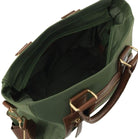 Pierre Cardin Nylon RFID Lightweight Tote/Crossbody Bag In Olive