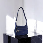 Pierre Cardin RFID Anti-Theft Nylon Crossbody Bag In Navy