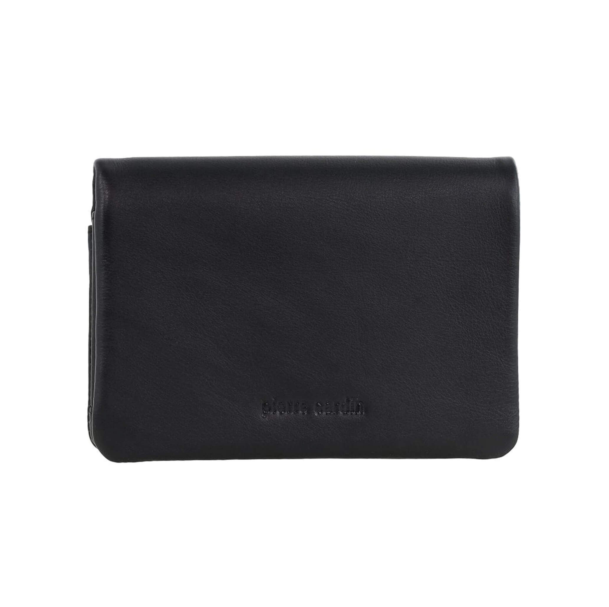 Pierre Cardin Ladies Leather Bi-fold Wallet in Black