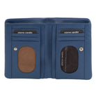 Pierre Cardin Ladies Leather Bi-fold Wallet in Blue