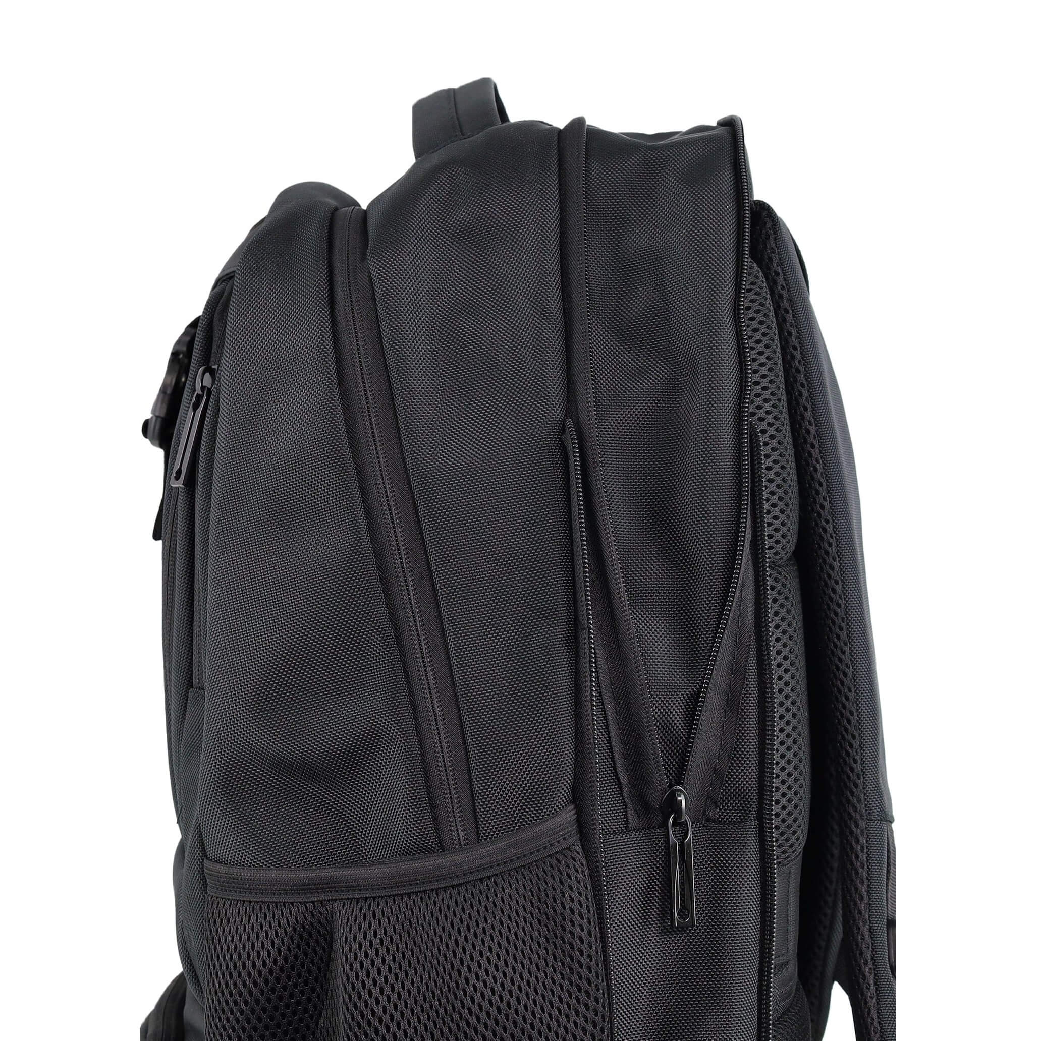 Pierre Cardin PC4088 Men's Nylon Laptop-Business Backpack in Black