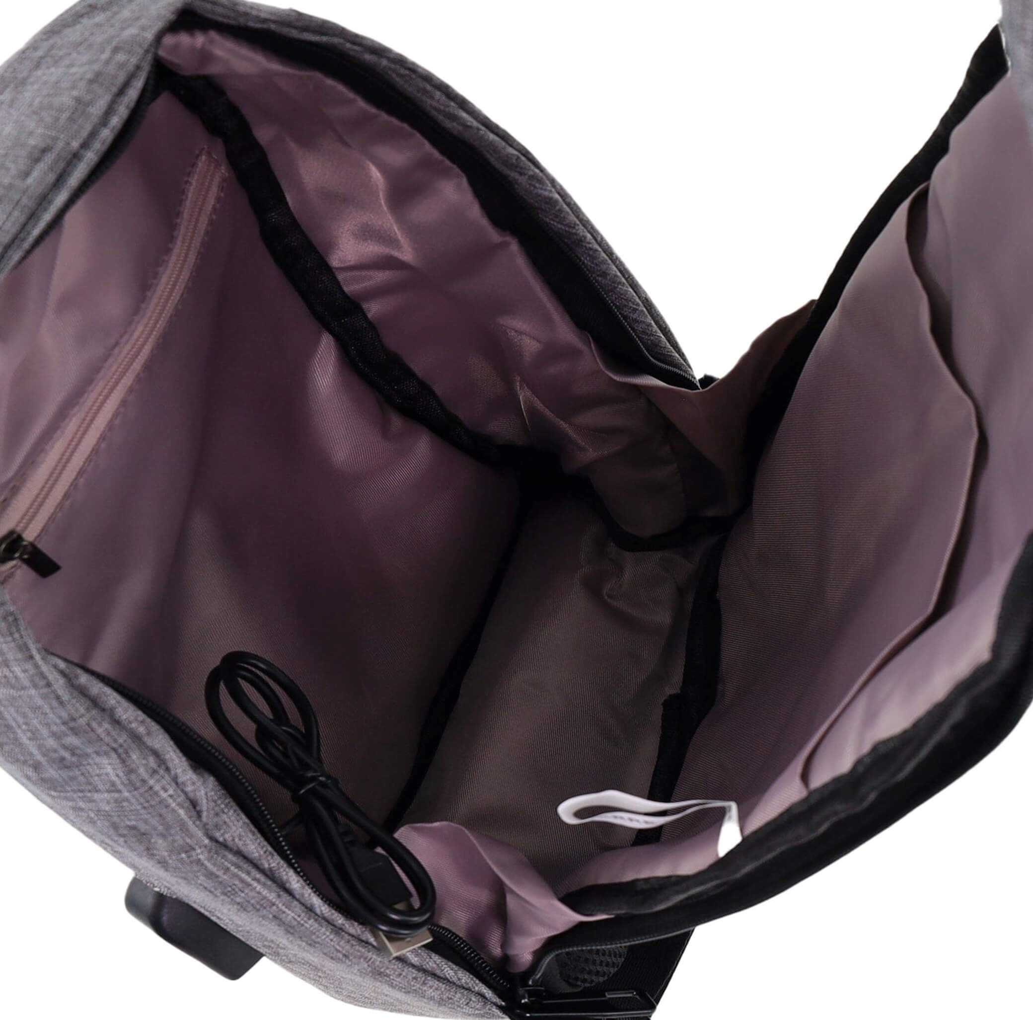 Pierre Cardin grey nylon men’s sling bag