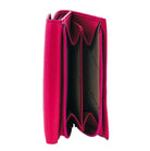 Pierre Cardin Ladies Leather RFID Tri-fold Wallet in Fuschia