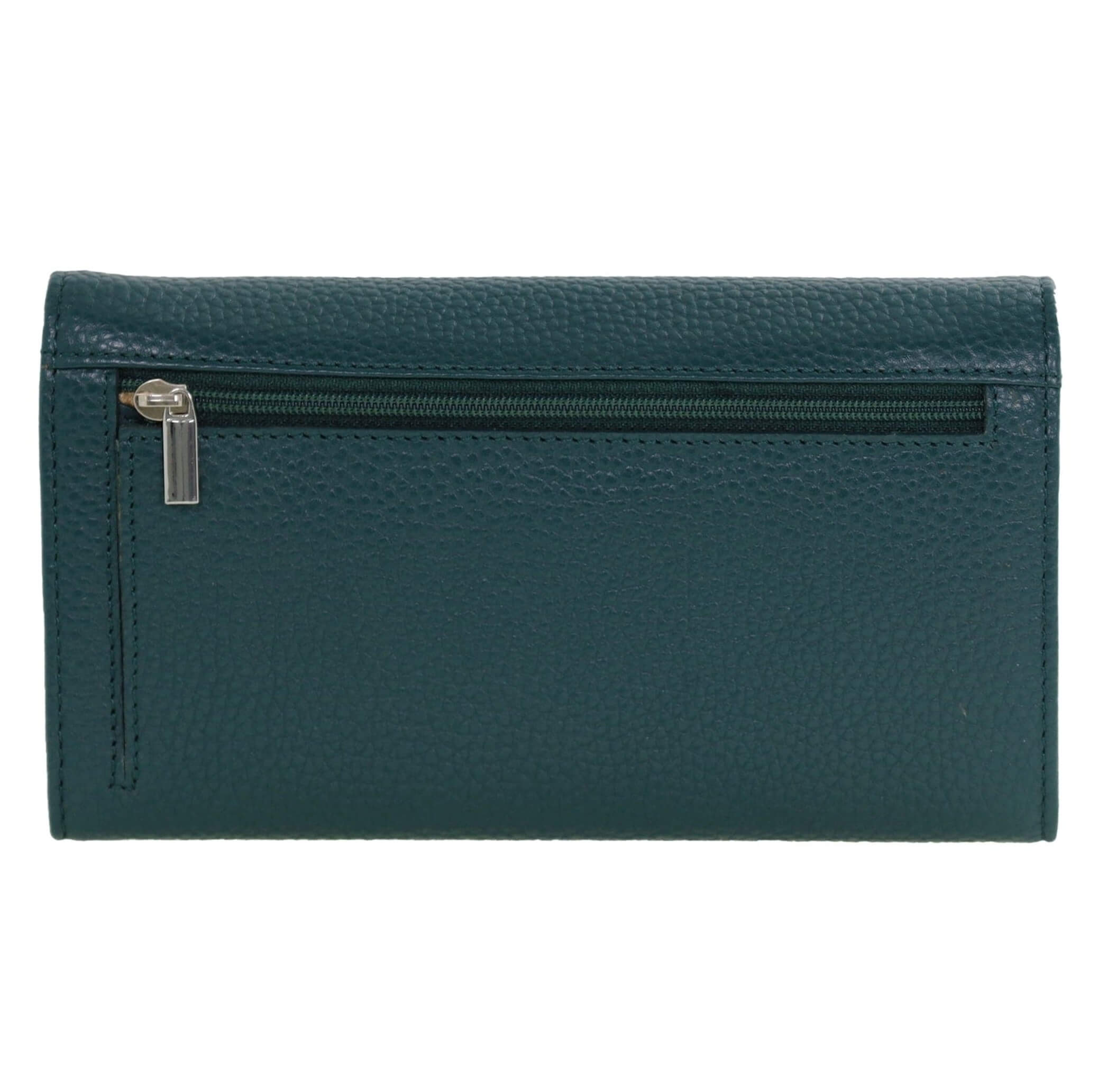 Pierre Cardin Soft Italian Ladies Leather Wallet in Green