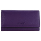 Pierre Cardin Soft Italian Ladies Leather Wallet in Purple