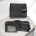 Pierre Cardin PC8874 Italian Leather Mens Tri-fold Wallet/Black