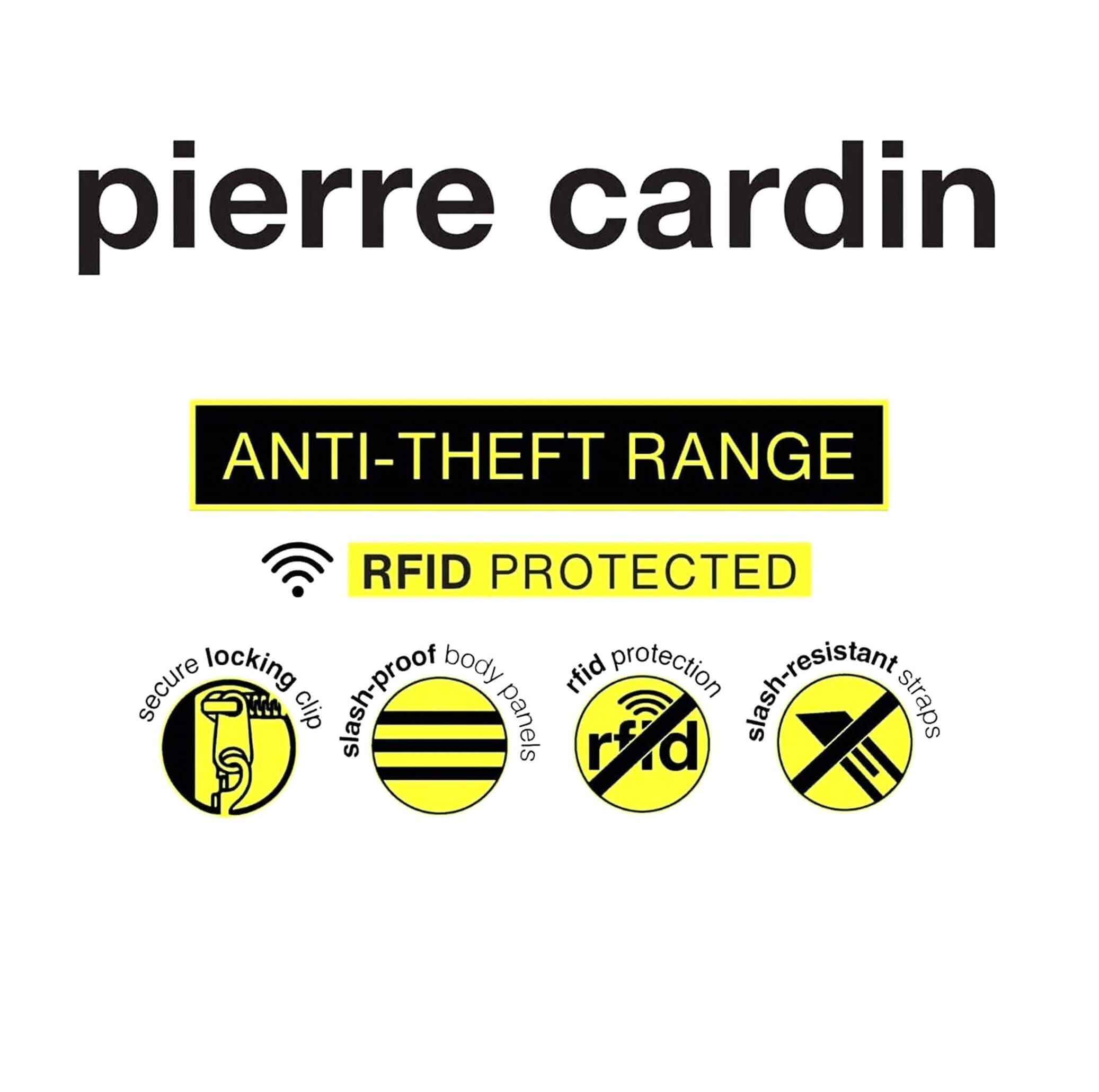 Pierre Cardin Anti-Theft Range Nylon Bags