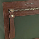 Pierre Cardin RFID Nylon Lightweight Crossbody Bag In Olive