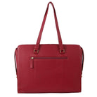Pierre Cardin Ladies Croc-Embossed Leather Business-Laptop Bag in Red