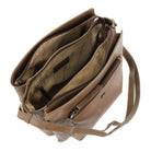 Pierre Cardin Unisex Italian Leather Crossbody Bag In Oak