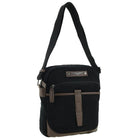 Police Men's Rustic Canvas Crossbody Bag in Black