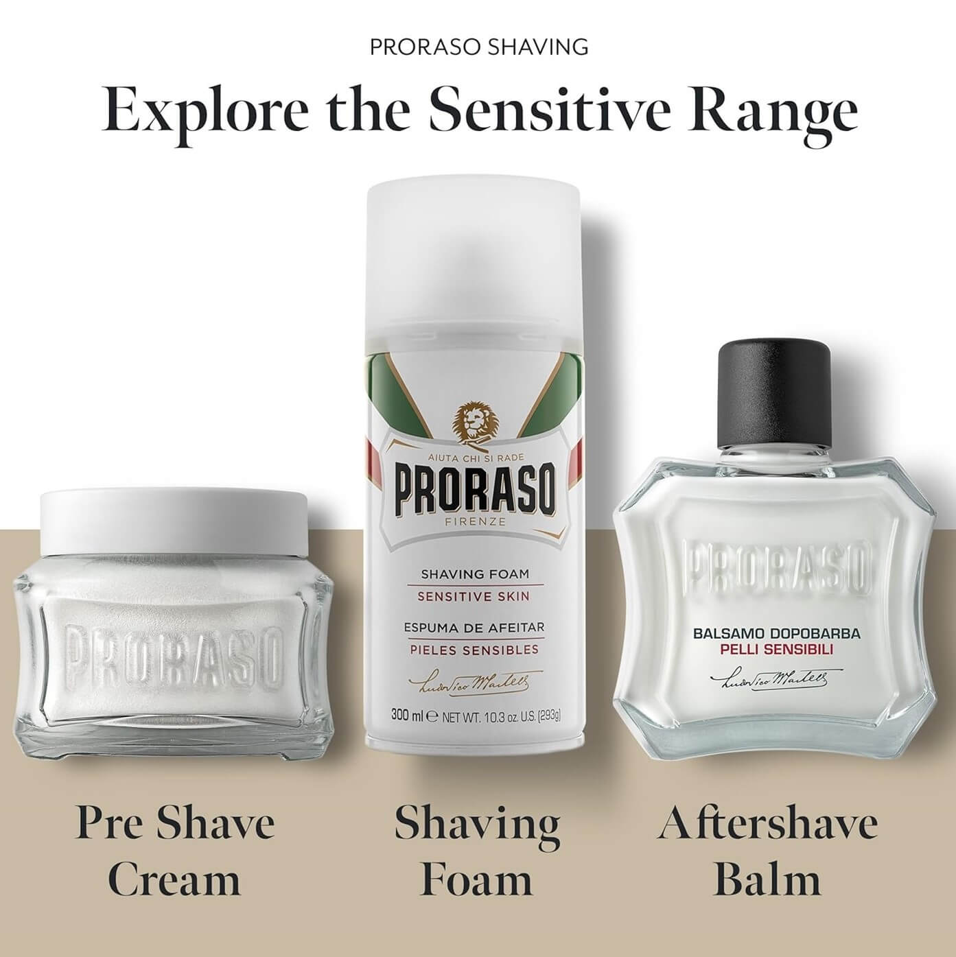 PRORASO Shave Foam for Sensitive Skin