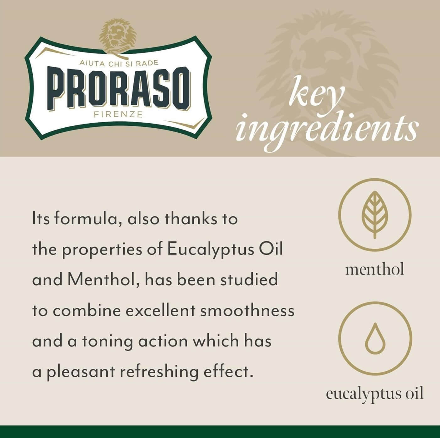 PRORASO Shave Foam Refreshes and Tones
