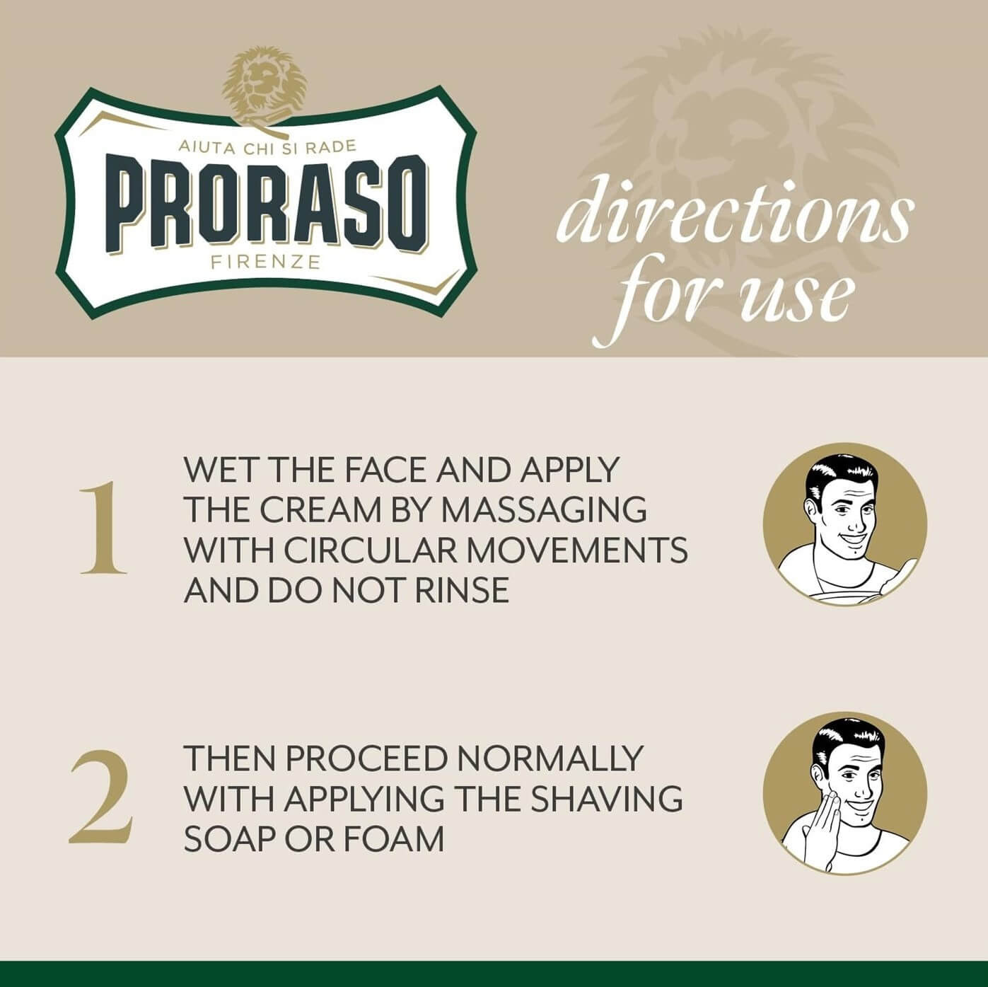 PRORASO Pre/After Shave Cream for Normal Skin