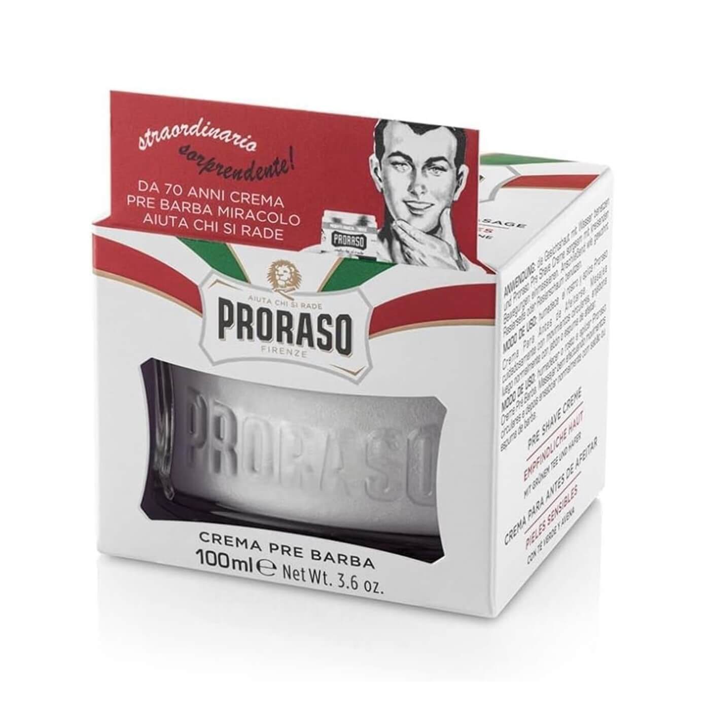 PRORASO Pre/After Shave Cream for Sensitive Skin 