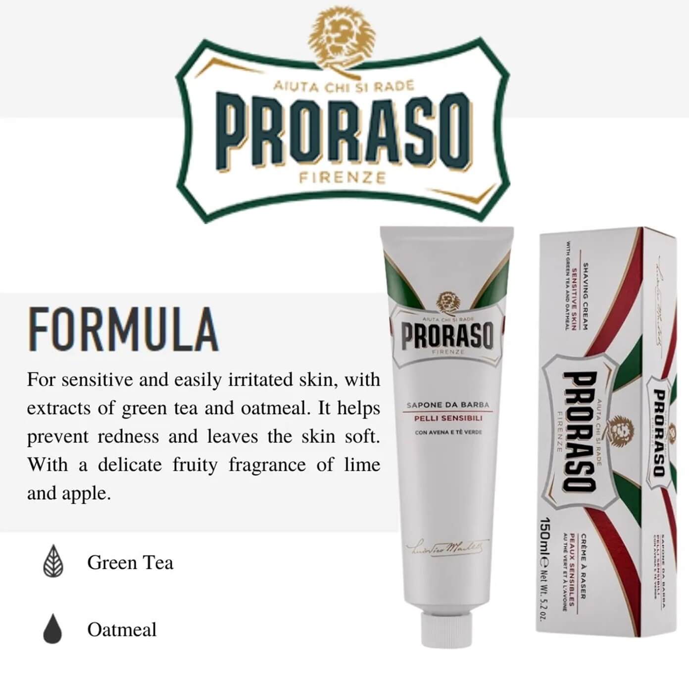 PRORASO Shave Cream for Sensitive Skin