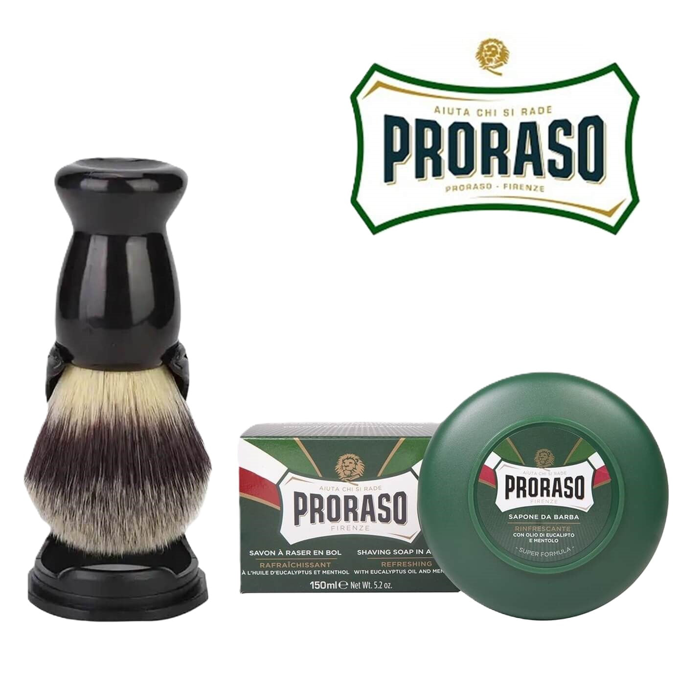 Badger Brush + Proraso Soap for Normal Skin