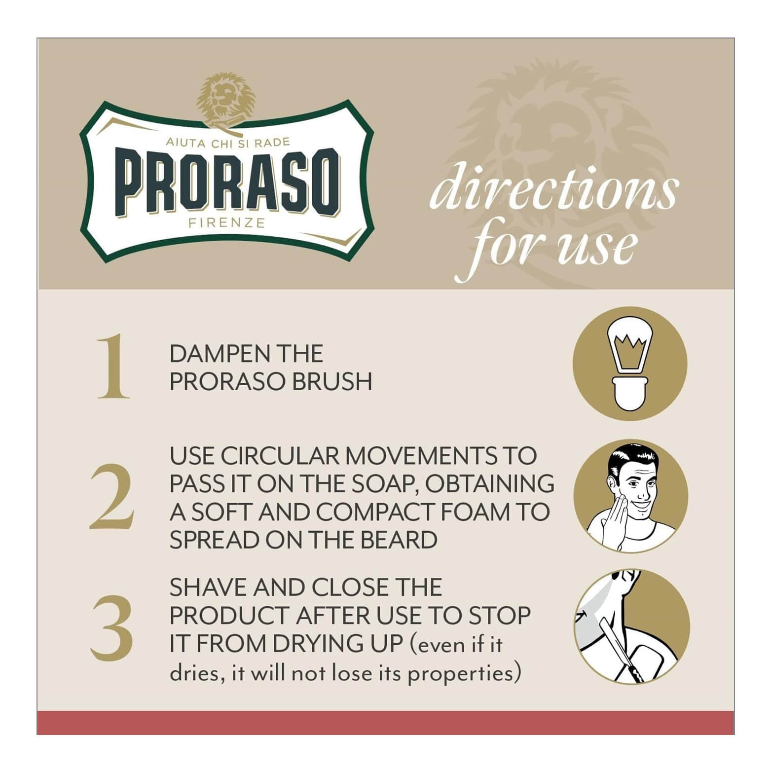 PRORASO Shave Cream for Coarse Beards