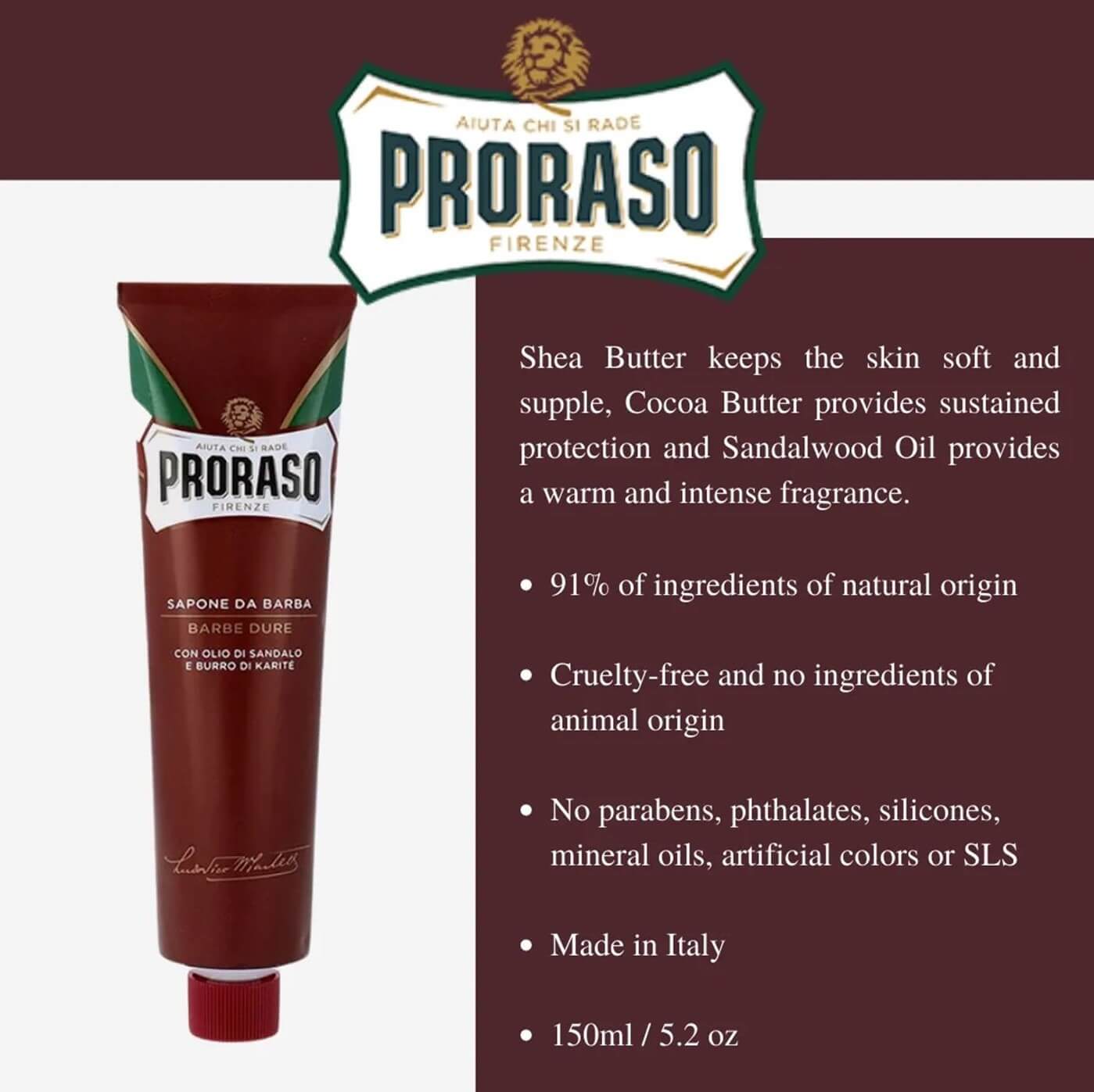 Comoy Shave Set with Proraso Cream Gift Bundle