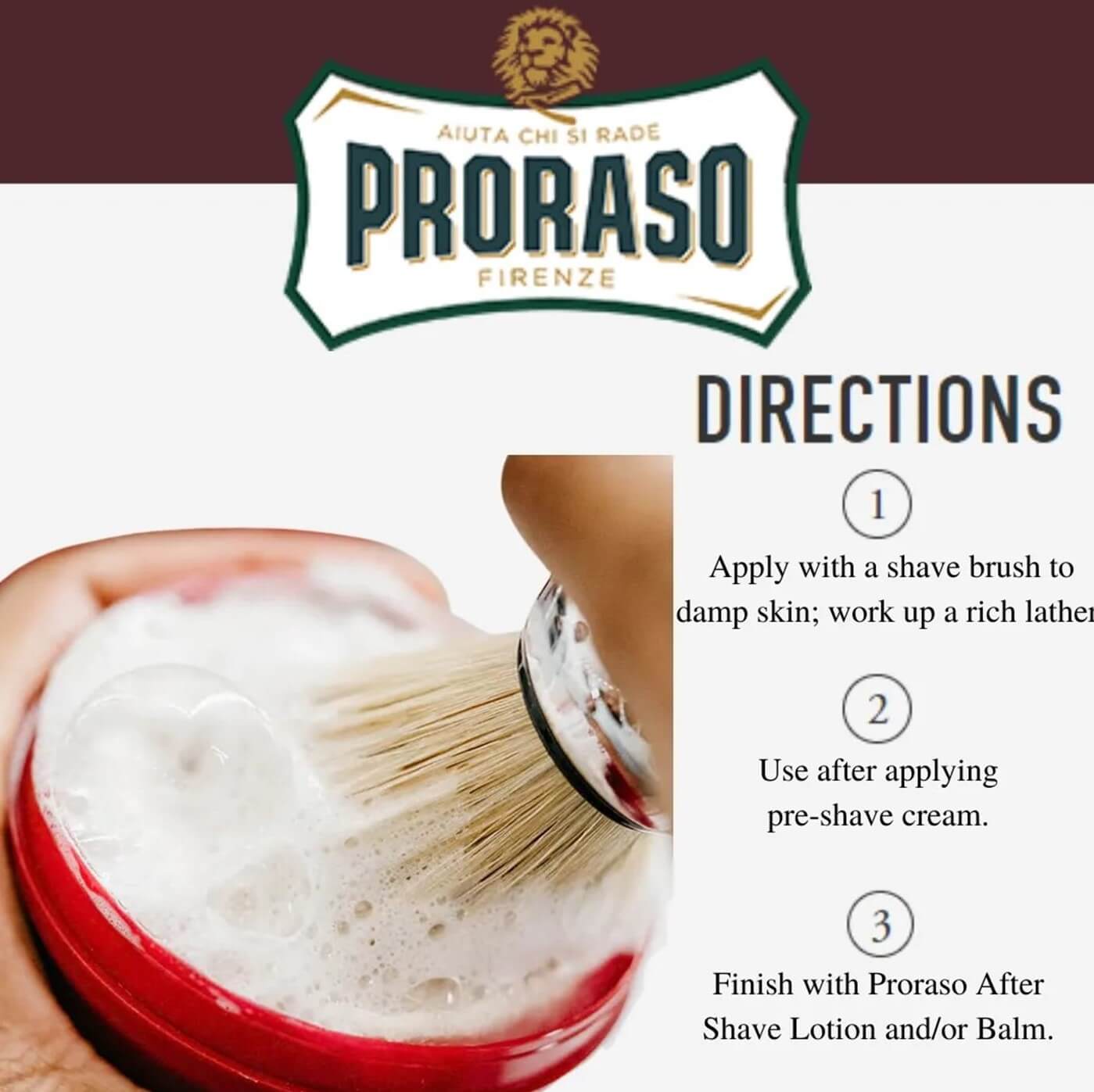 Badger Brush + Proraso Shave Soap - Coarse Beards
