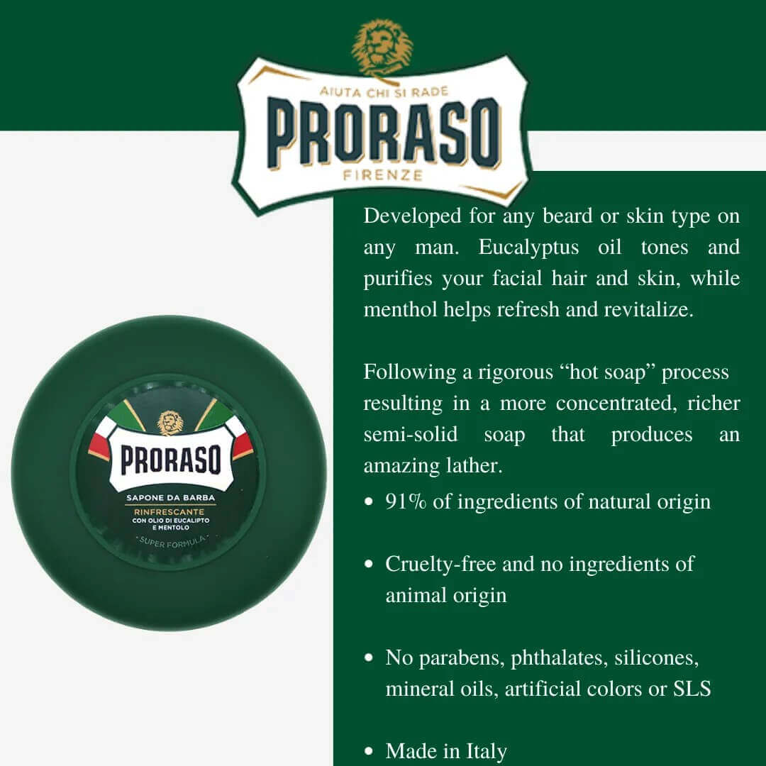 Badger Brush + Proraso Soap for Normal Skin