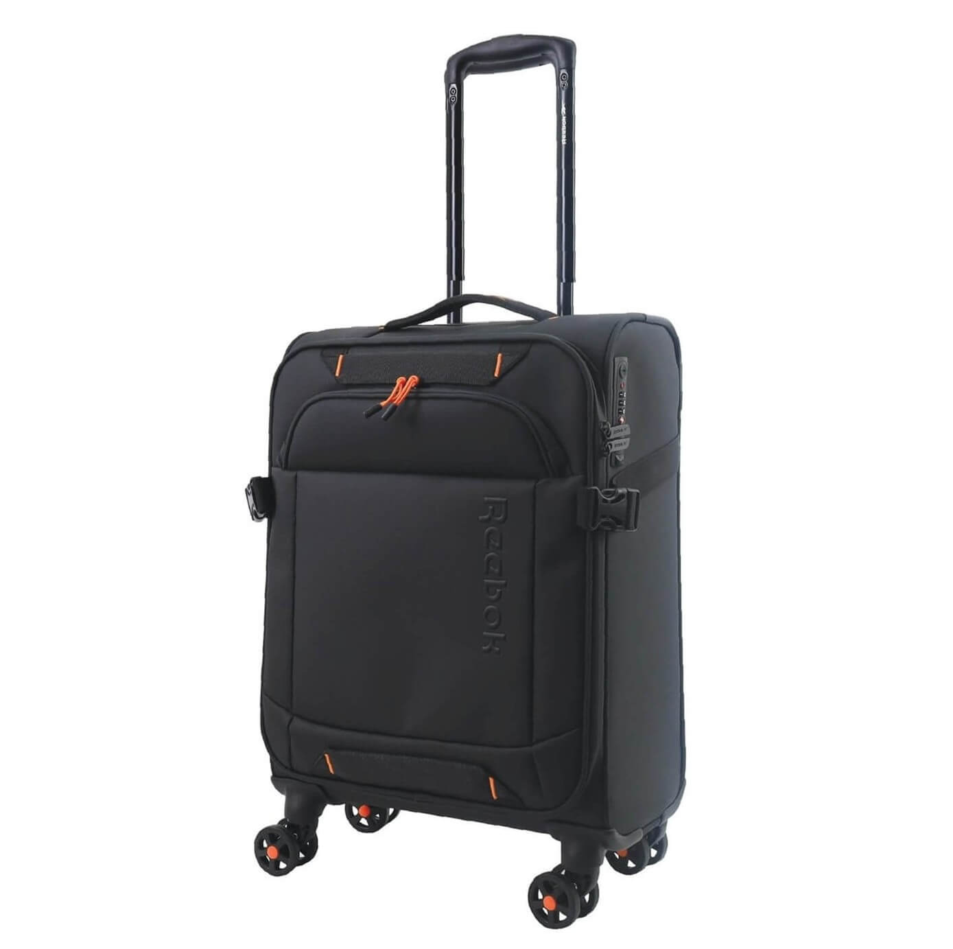 REEBOK PRO 54cm CABIN Leather Film Soft Shell Case in Black