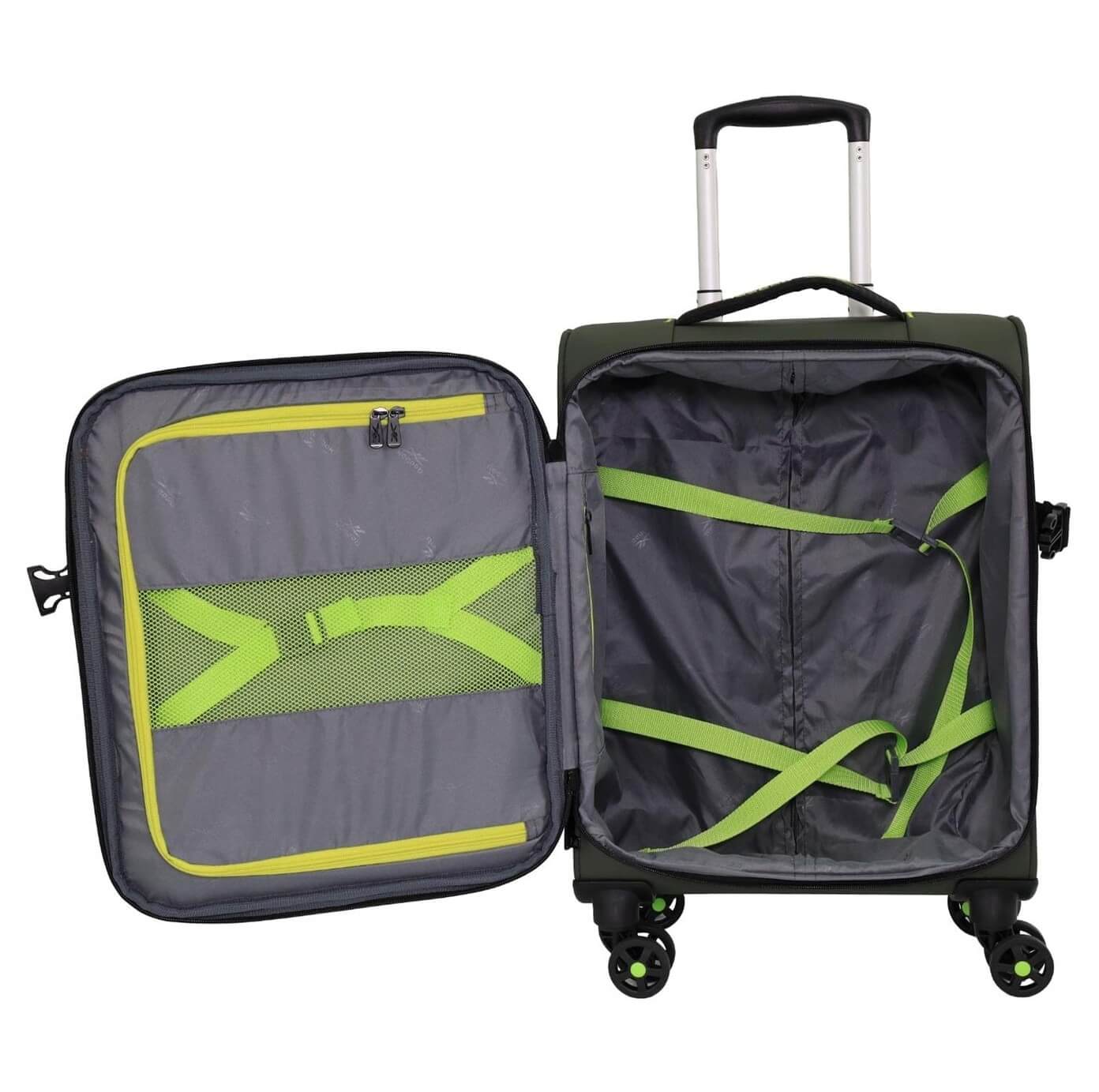 REEBOK PRO 54cm CABIN Leather Film Soft Shell Case in Khaki