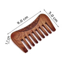 Mens 7 Teeth Sandalwood Beard Comb