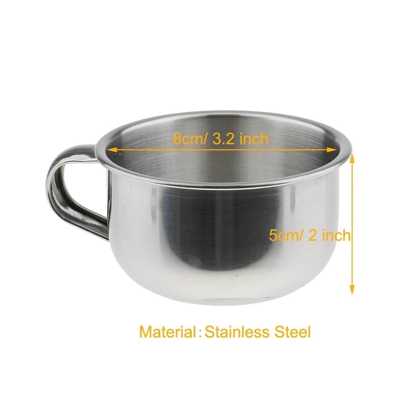 Stainless Steel Shave Bowl with Handle