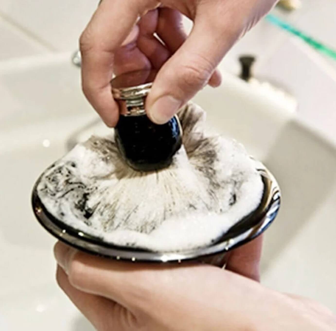 Stainless Steel Shaving Bowl with Stand