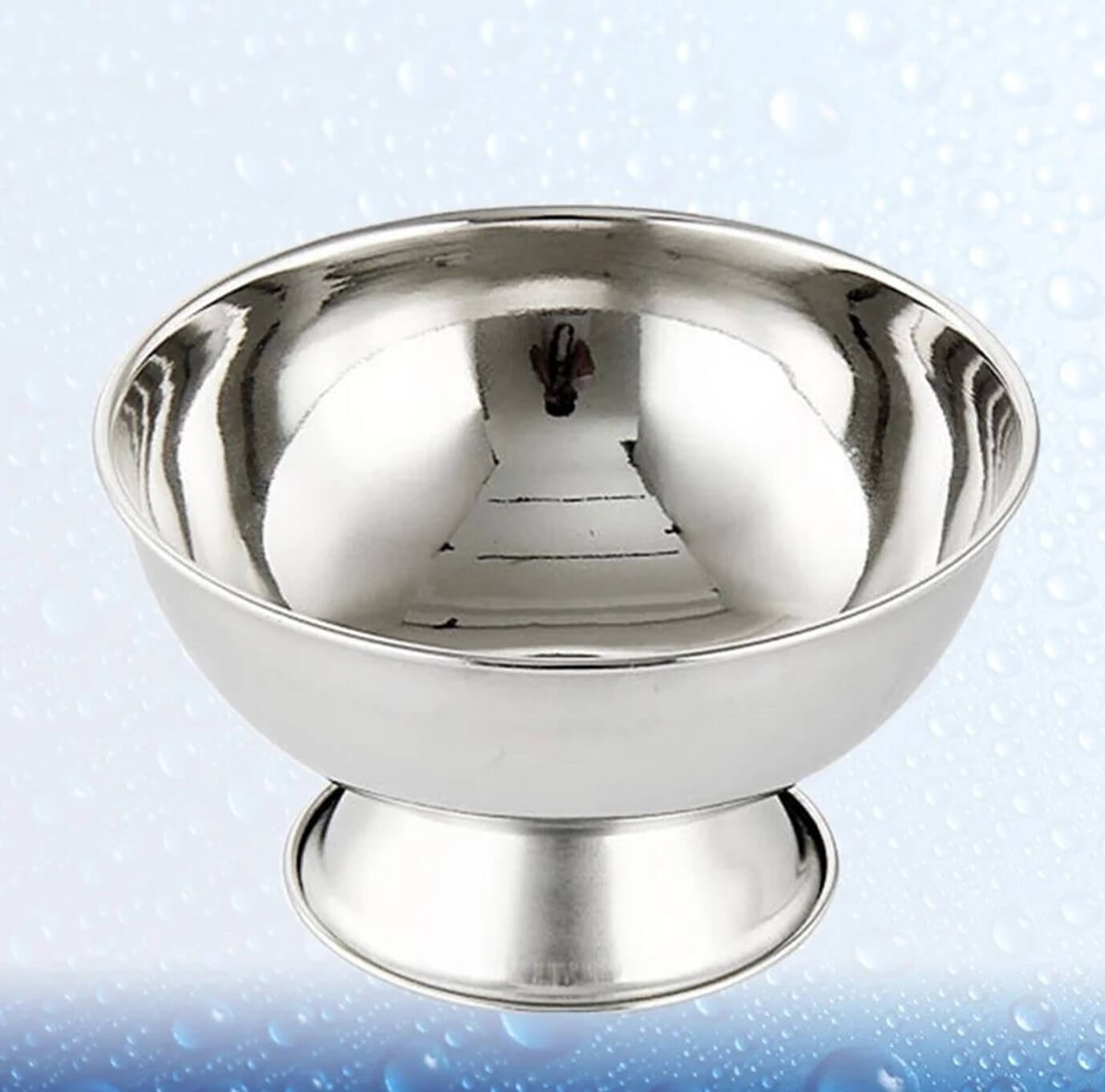 Stainless Steel Shaving Bowl with Stand