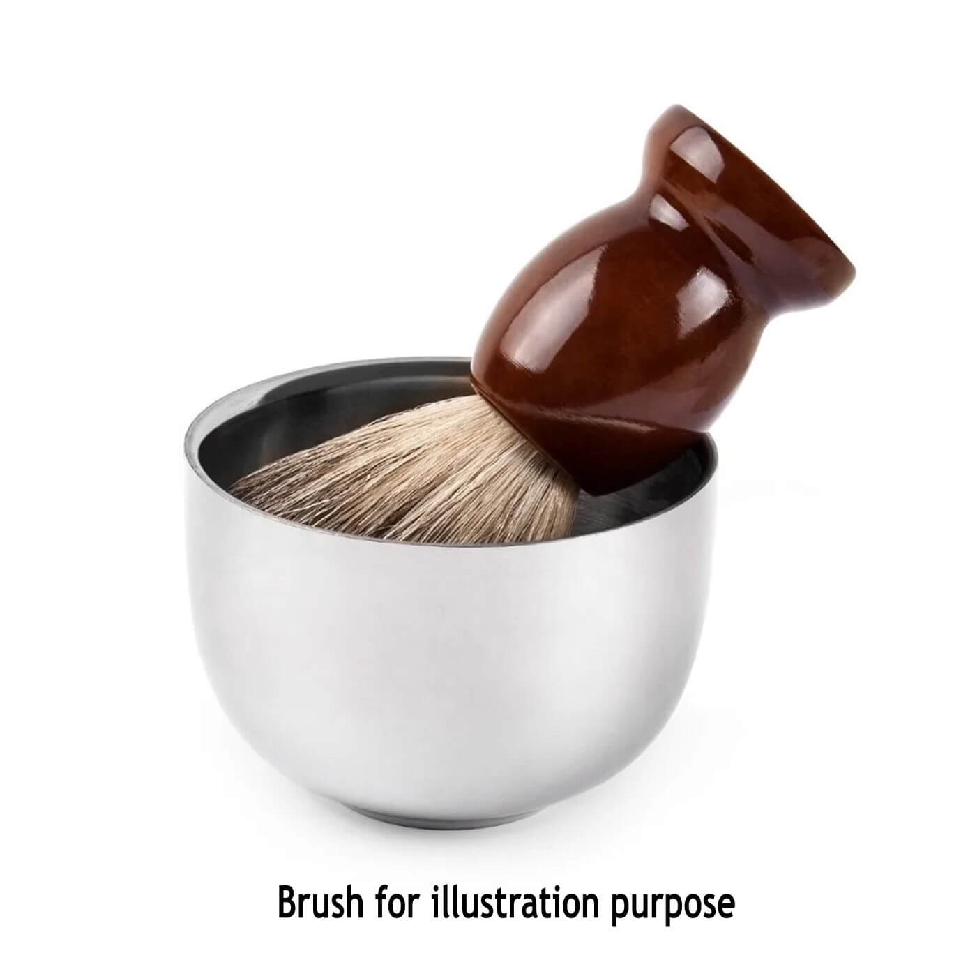 Stainless Steel Compact Travel Shaving Bowl