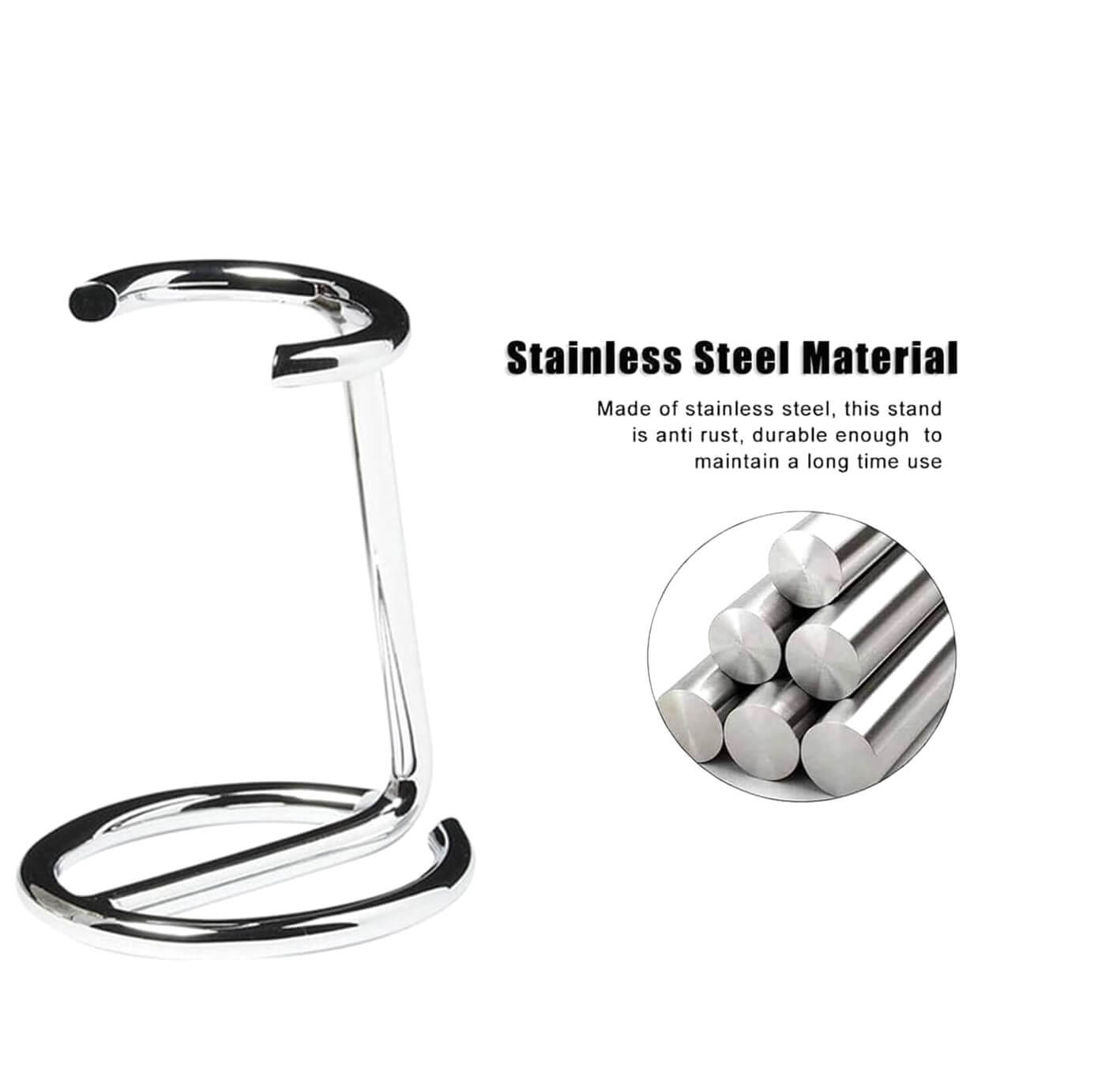 Stainless-Steel Holder for Shaving Brushes
