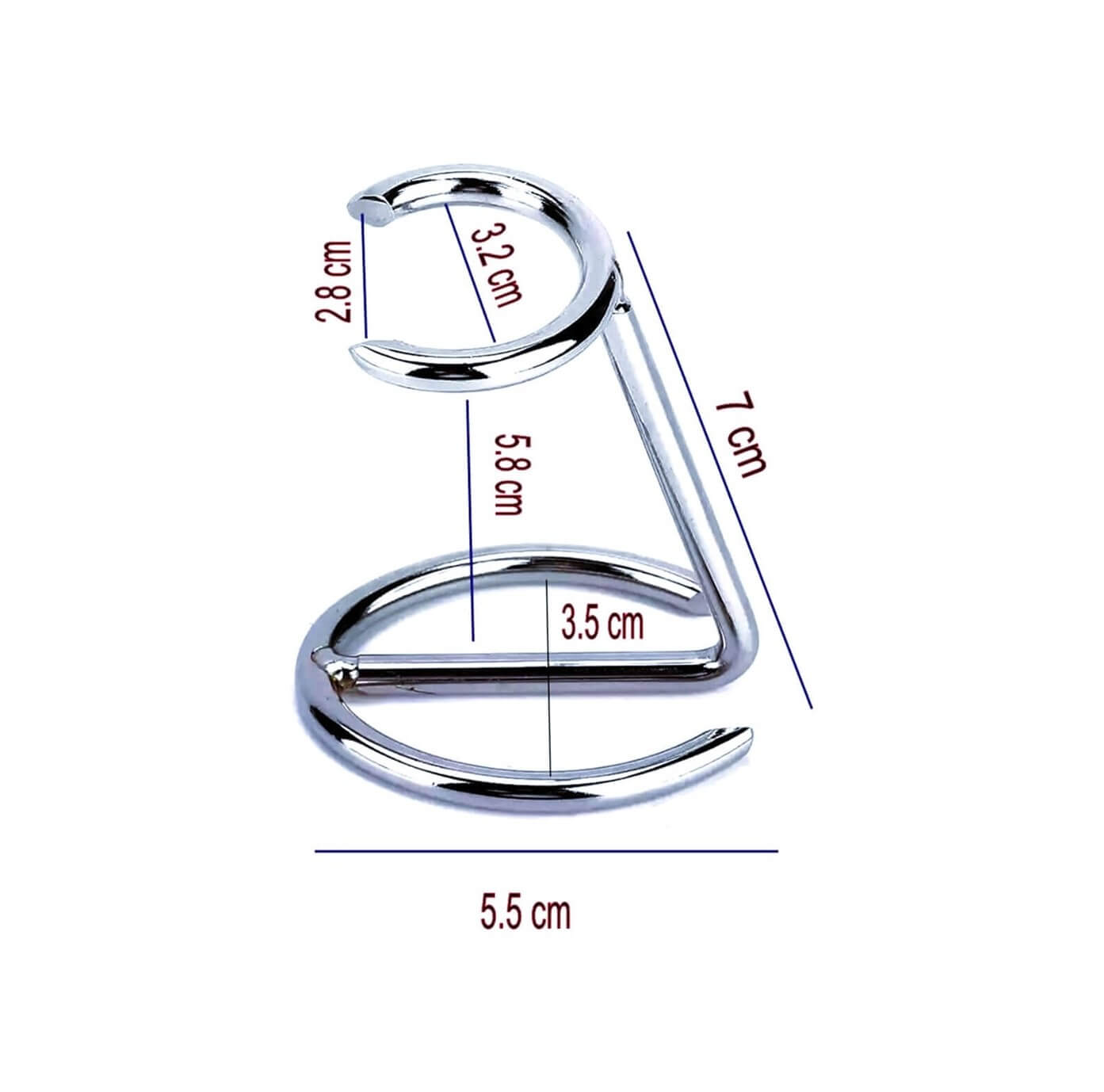 Stainless-Steel Holder for Shaving Brushes