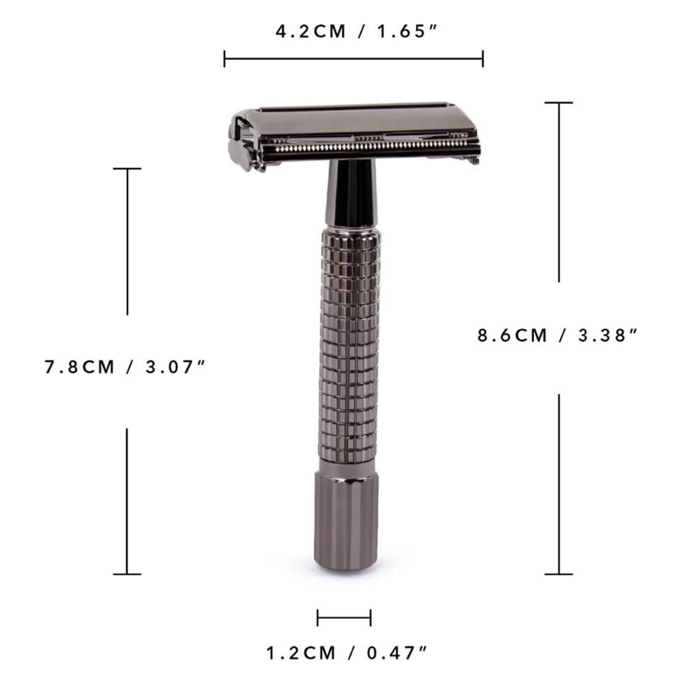 Double Edge Classic Safety Razor/Gun Metal