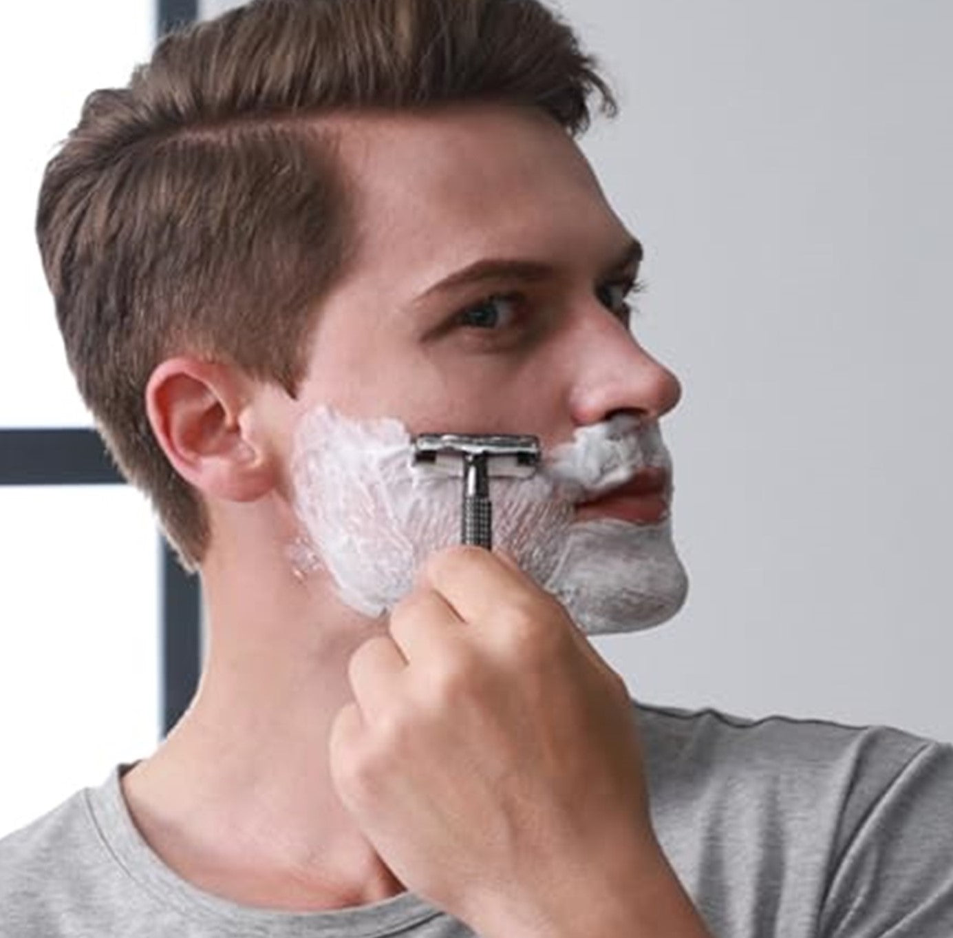 Double Edge Classic Safety Razor/Gun Metal