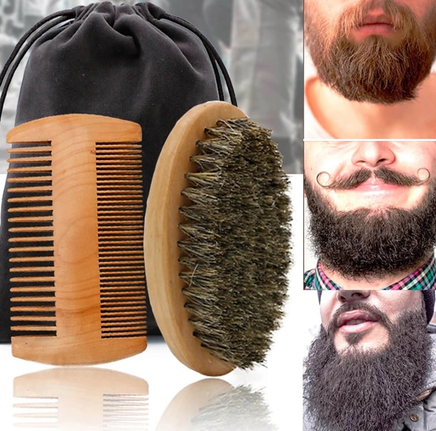 Grooming Beard Brush/Comb Pack